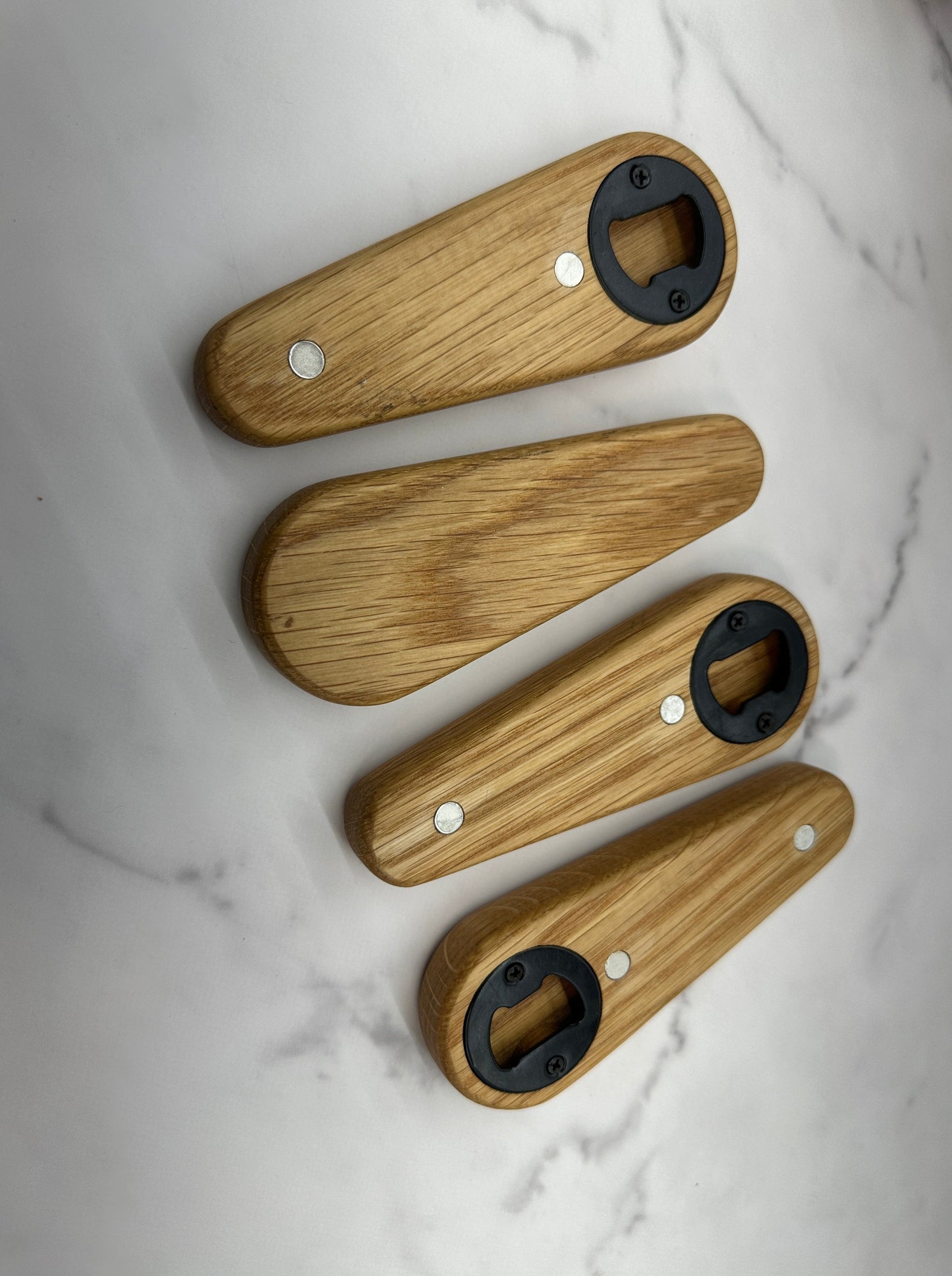 Wooden Magnetic Pinball Paddle Bottle Opener | Unique Beer Opener with Hidden Magnet