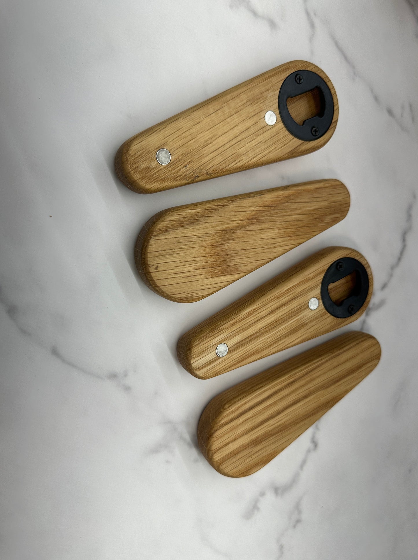 Wooden Magnetic Pinball Paddle Bottle Opener | Unique Beer Opener with Hidden Magnet