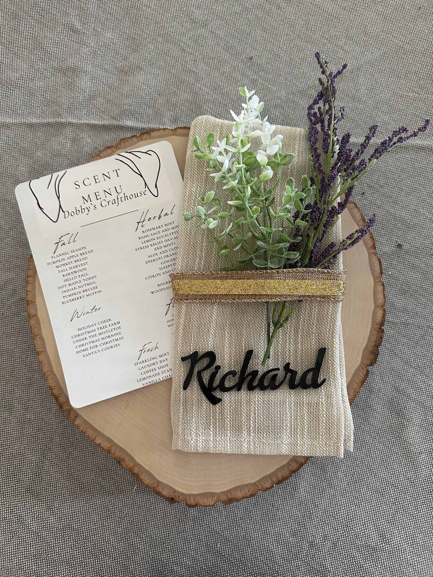 Wooden Name Cutouts – Custom Laser Cut Place Holders for Weddings, Events, & Special Occasions