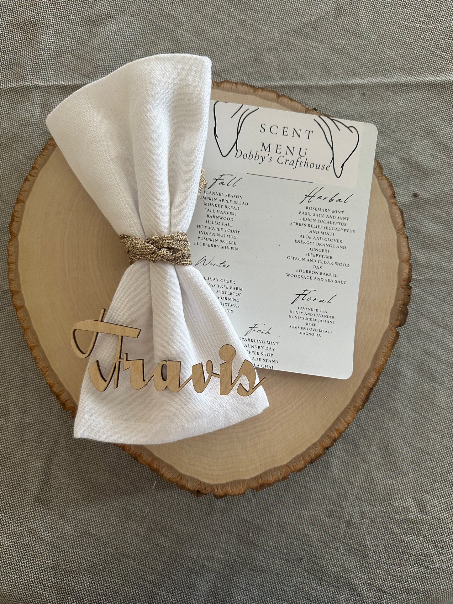 Wooden Name Cutouts – Custom Laser Cut Place Holders for Weddings, Events, & Special Occasions